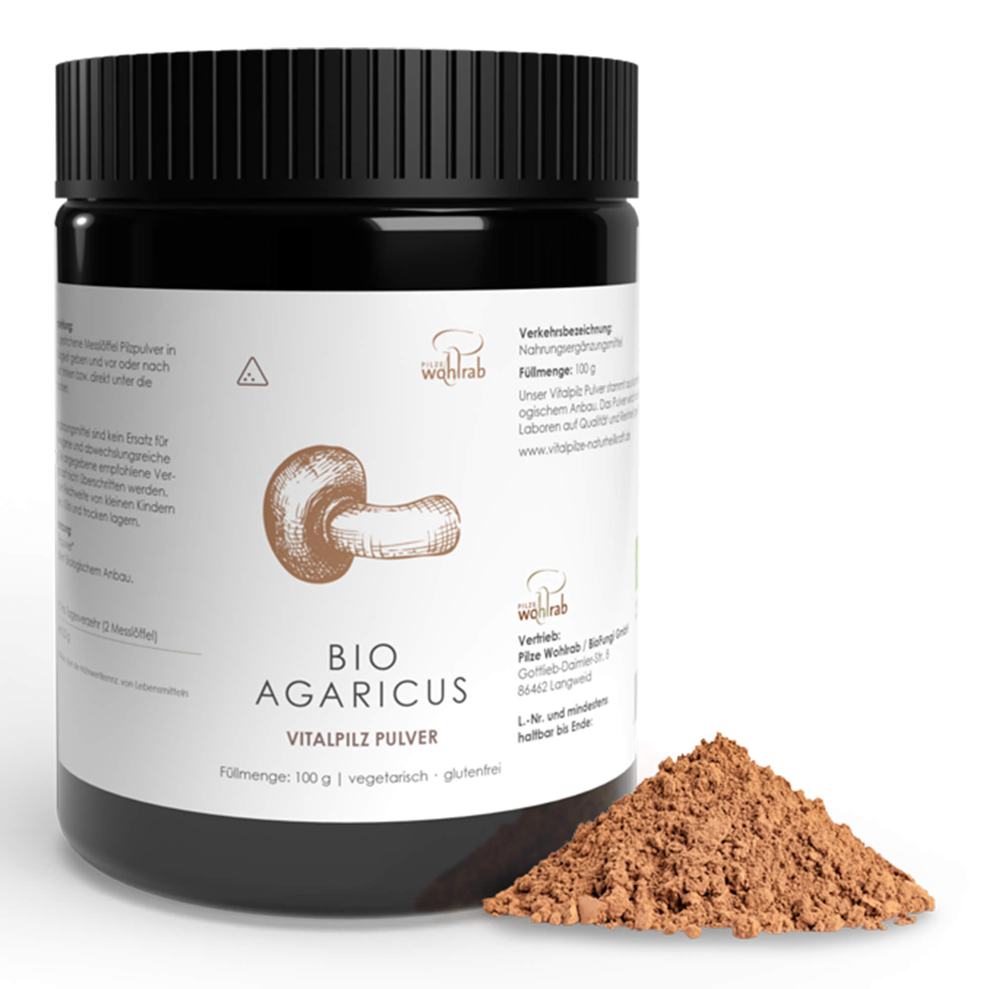 Agaricus Mushroom Powder, organic