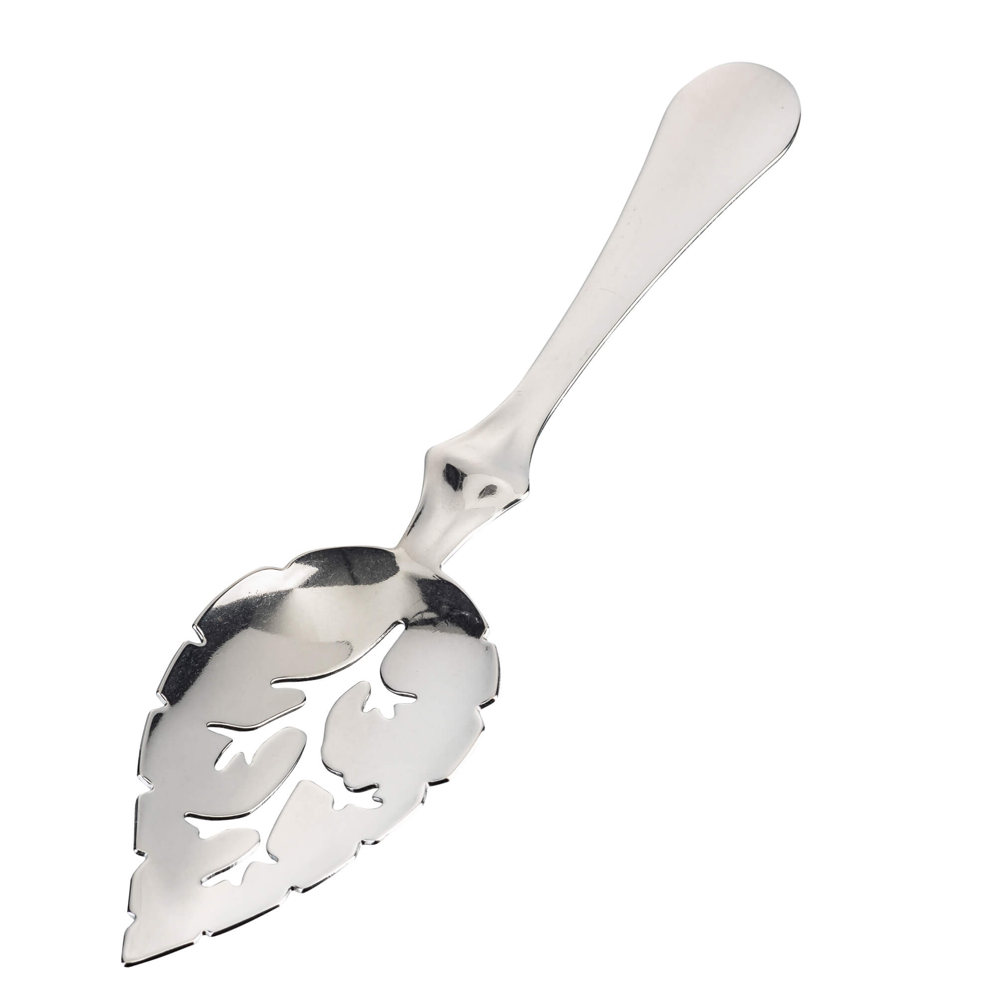 Absinthe Spoon Feuille silver plated