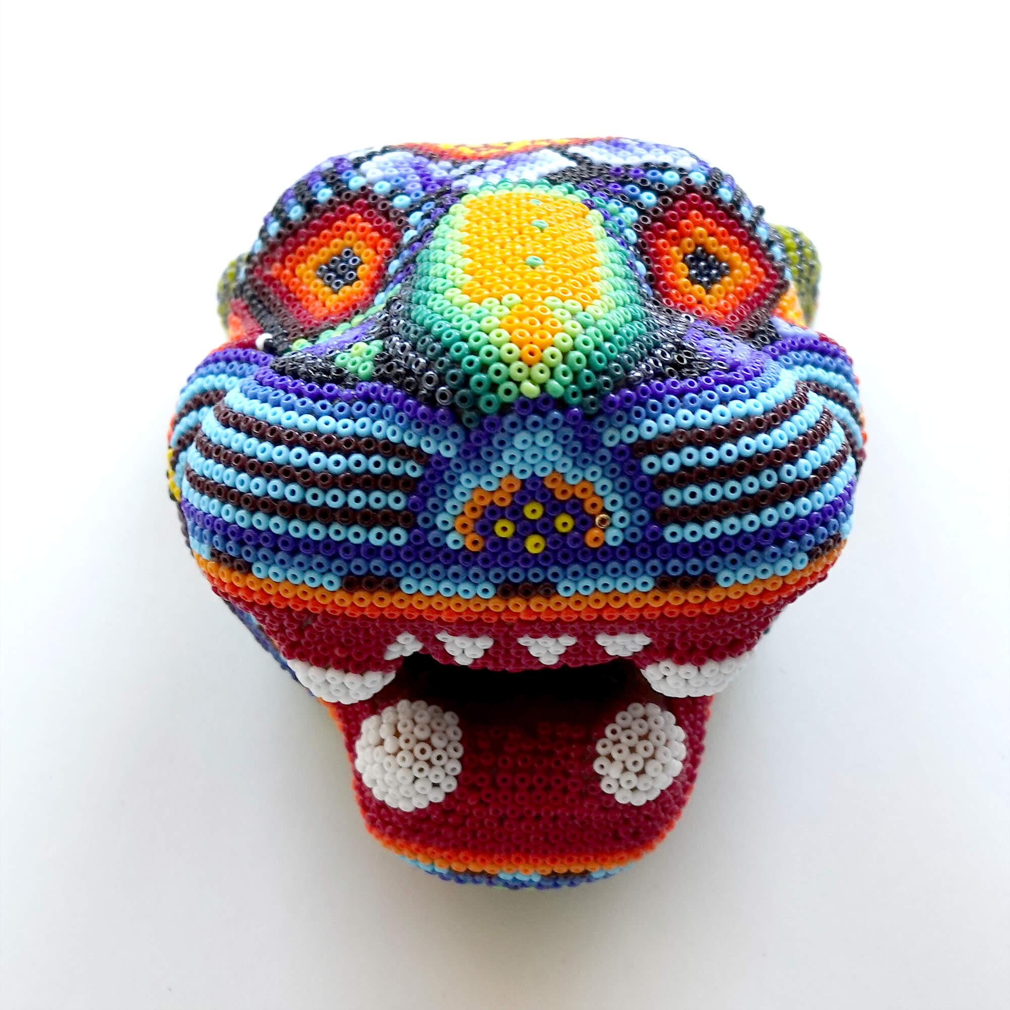 Huichol Jaguarkopf klein