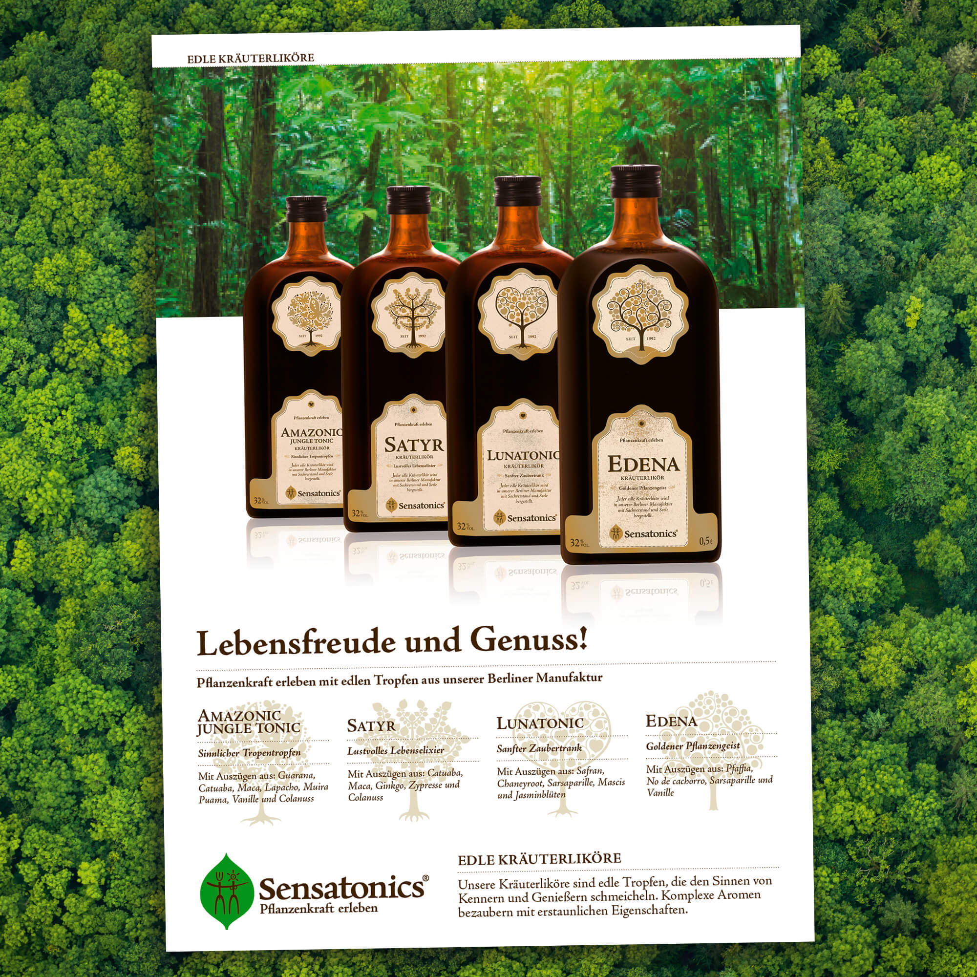 Poster Herbal Liqueurs (german)